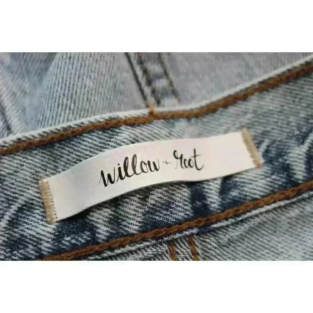 NWT Willow Root Buckle Jeans Size 24 The Vintage Dad Denim High Rise Light Wash - Picture 7 of 14